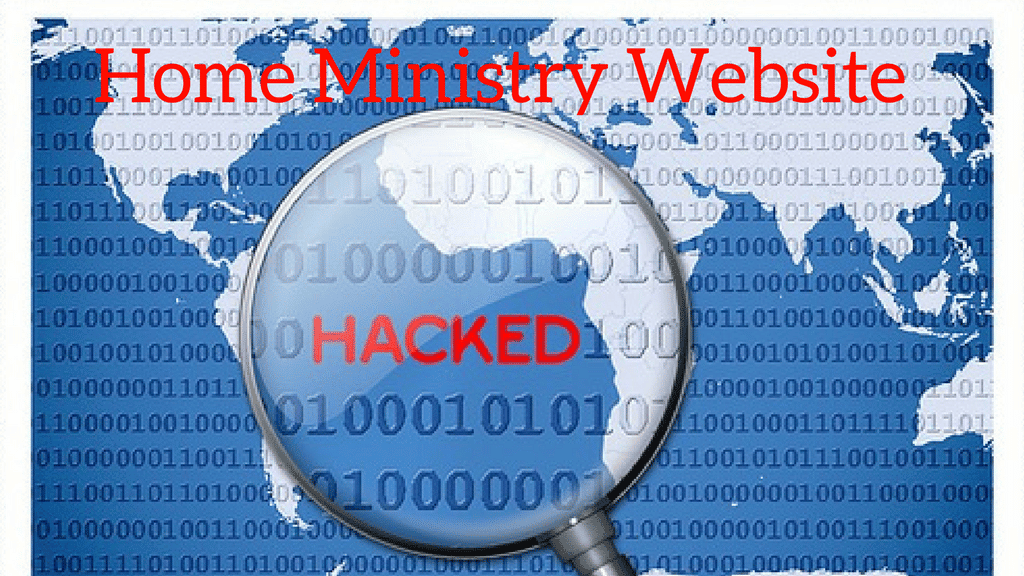 home ministry’s website hacked