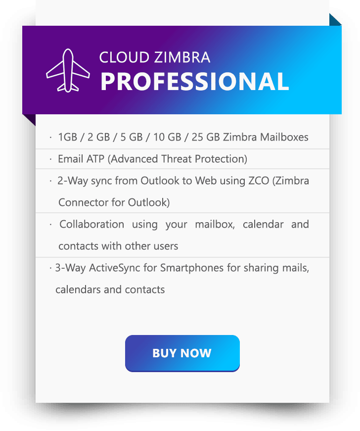 Benefits of Cloud Zimbra Professional